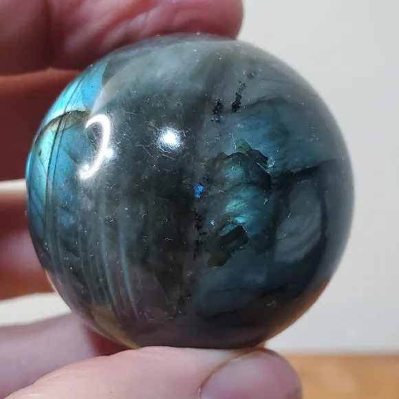 Labradorite Crystal Sphere 41mm - Picture 9 of 13